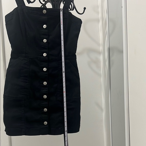 Divided H & M Black Square Neck Bodycon Mini Dress - Picture 6 of 10